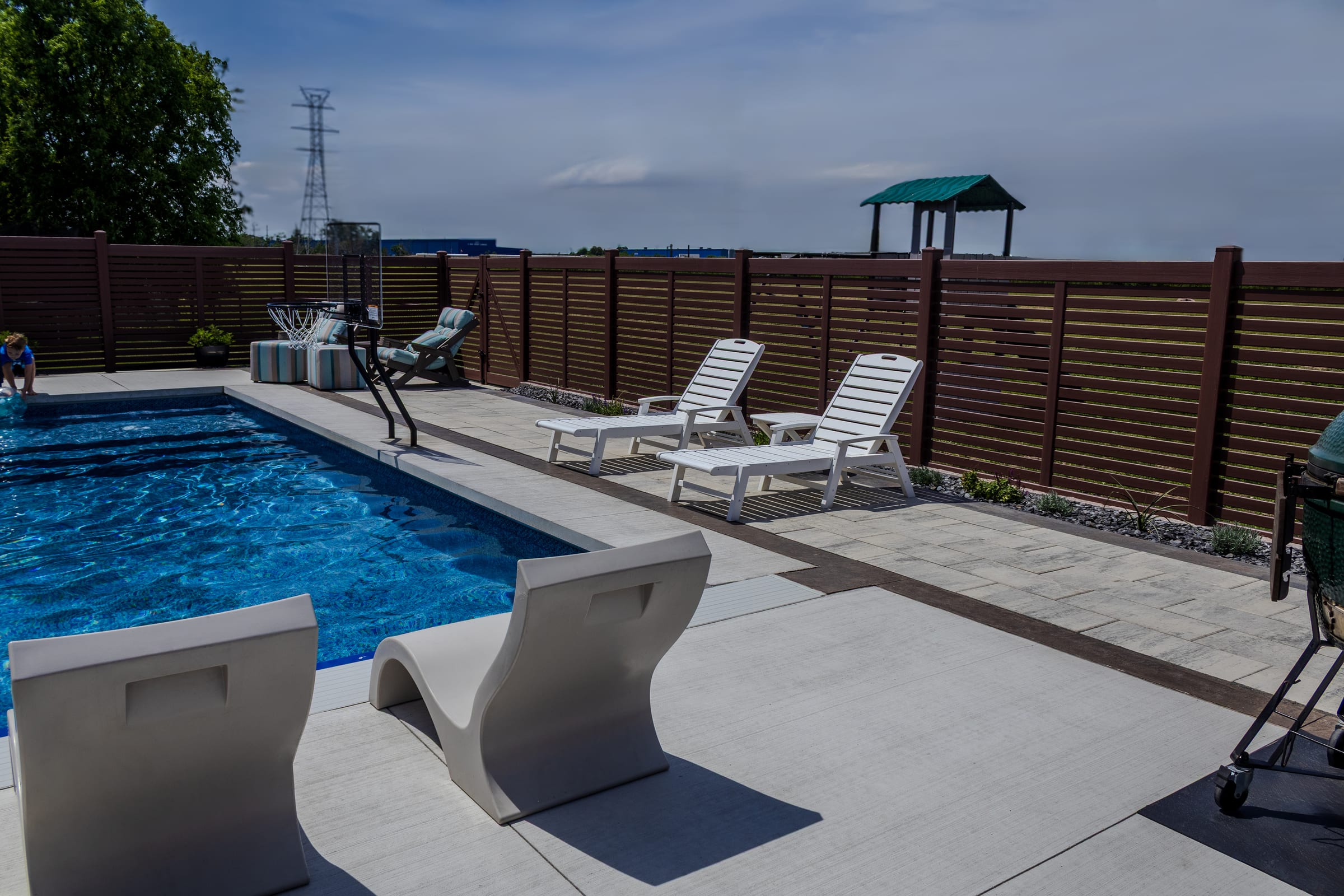 Poolside Family Retreat Hardscaping Services by Gabriel's Pavers